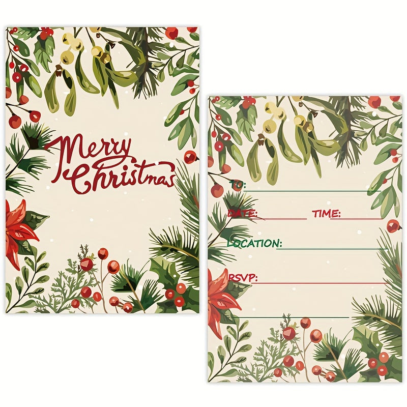 Christmas Invitation Card Merry Christmas Decoration Props Party Blessing Card