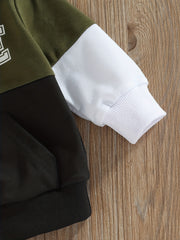 Toddler Hooded Sports Sweatshirt for Boys Girls