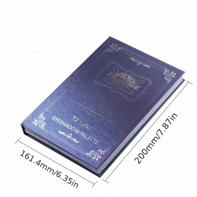 72 Color Eyeshadow Palette Book Style Pearly Matte Glitter Sequin Finish