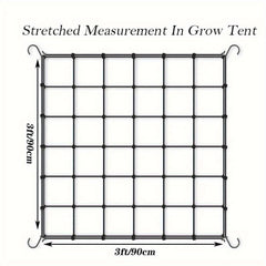 Heavy Duty Elastic Plant Net With Steel Hooks