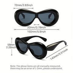 Y2K Oval Sunglasses Cat Eye Candy Shades