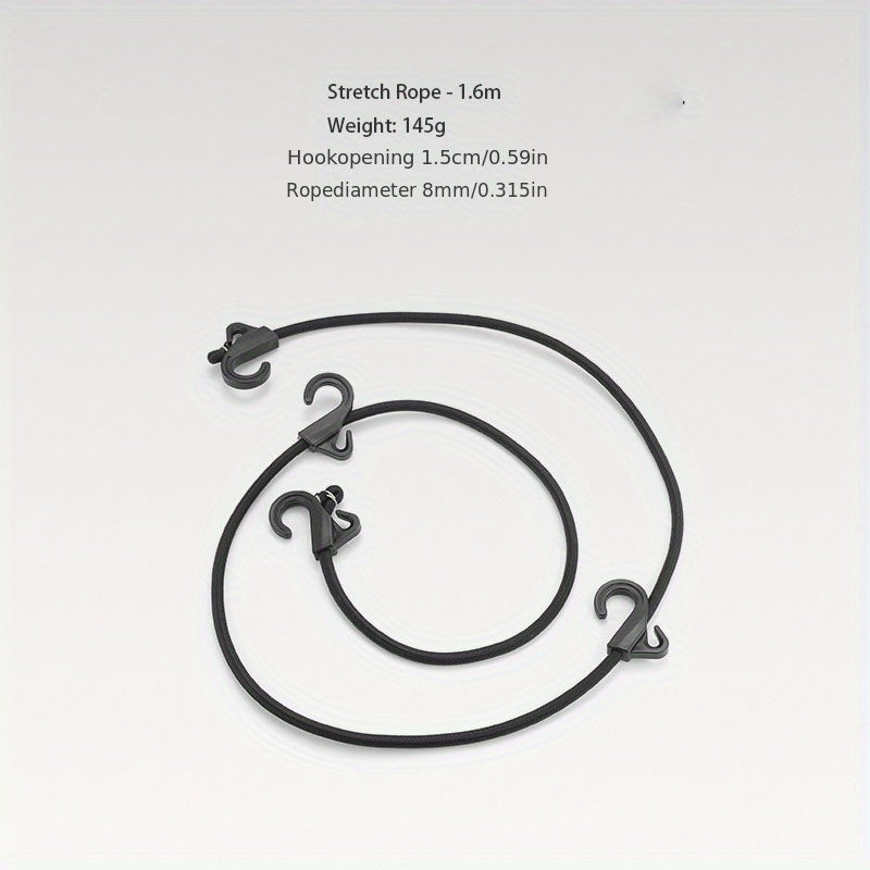 Elastic Rope with Double Hook for Camping