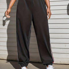 Women's Striped Side High Waist Sports Pants