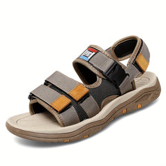 Men's Hook And Loop Fastener Sandals Non Slip Beach Shoes