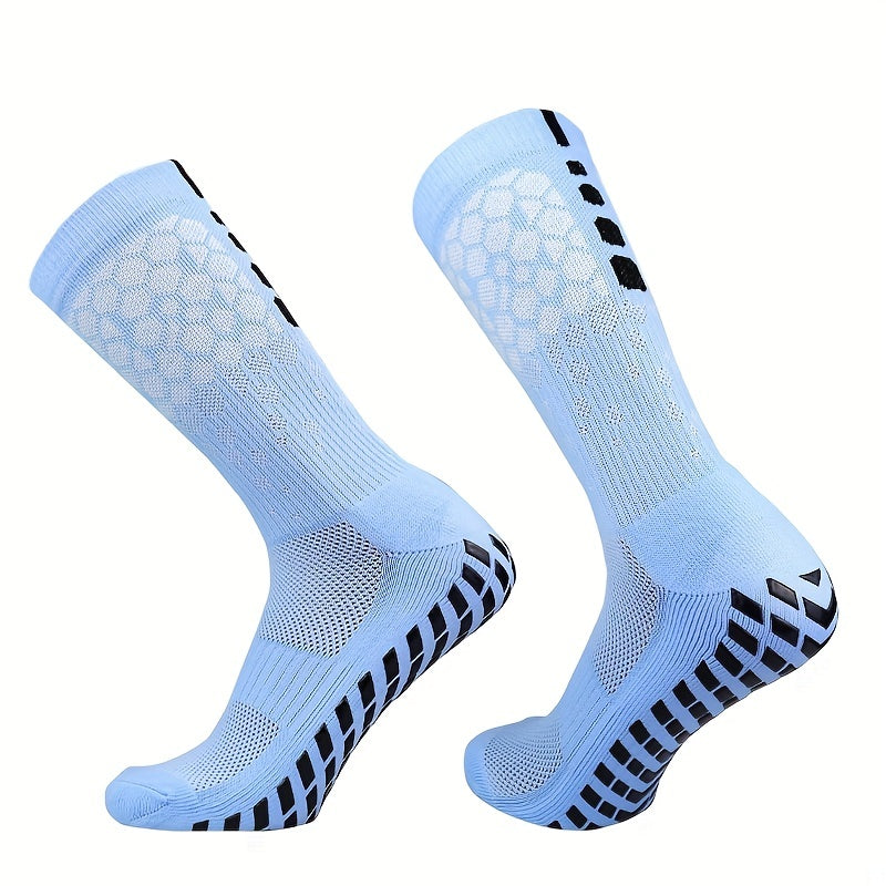 Unisex Breathable Football Socks Silicone Bottom Non-slip Soccer Socks