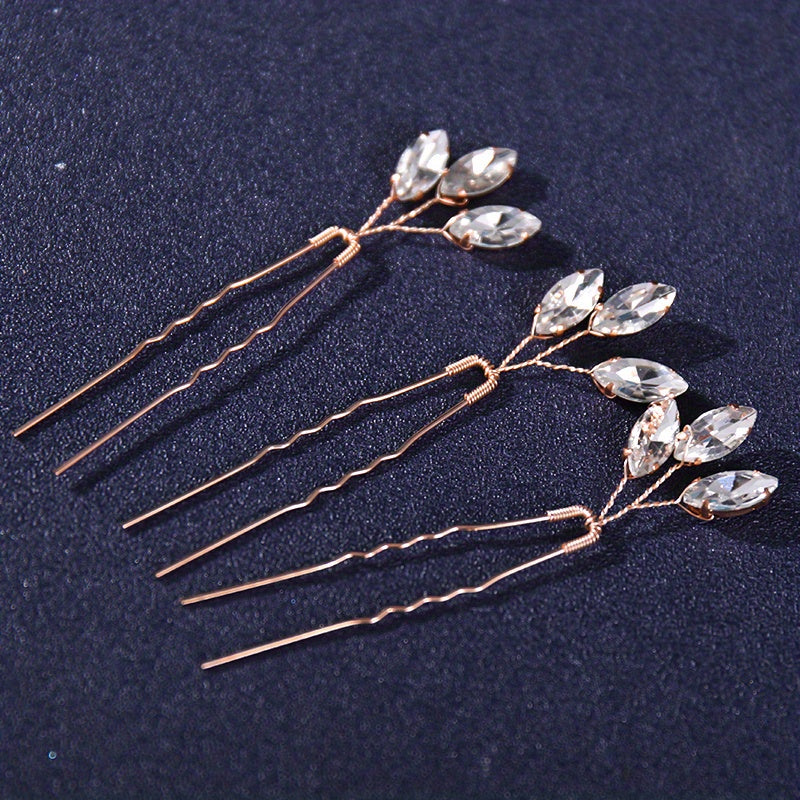 3pcs Cypsela Hairpin Bridal Head Jewelry U shaped Hairpin Wedding Head Accessori