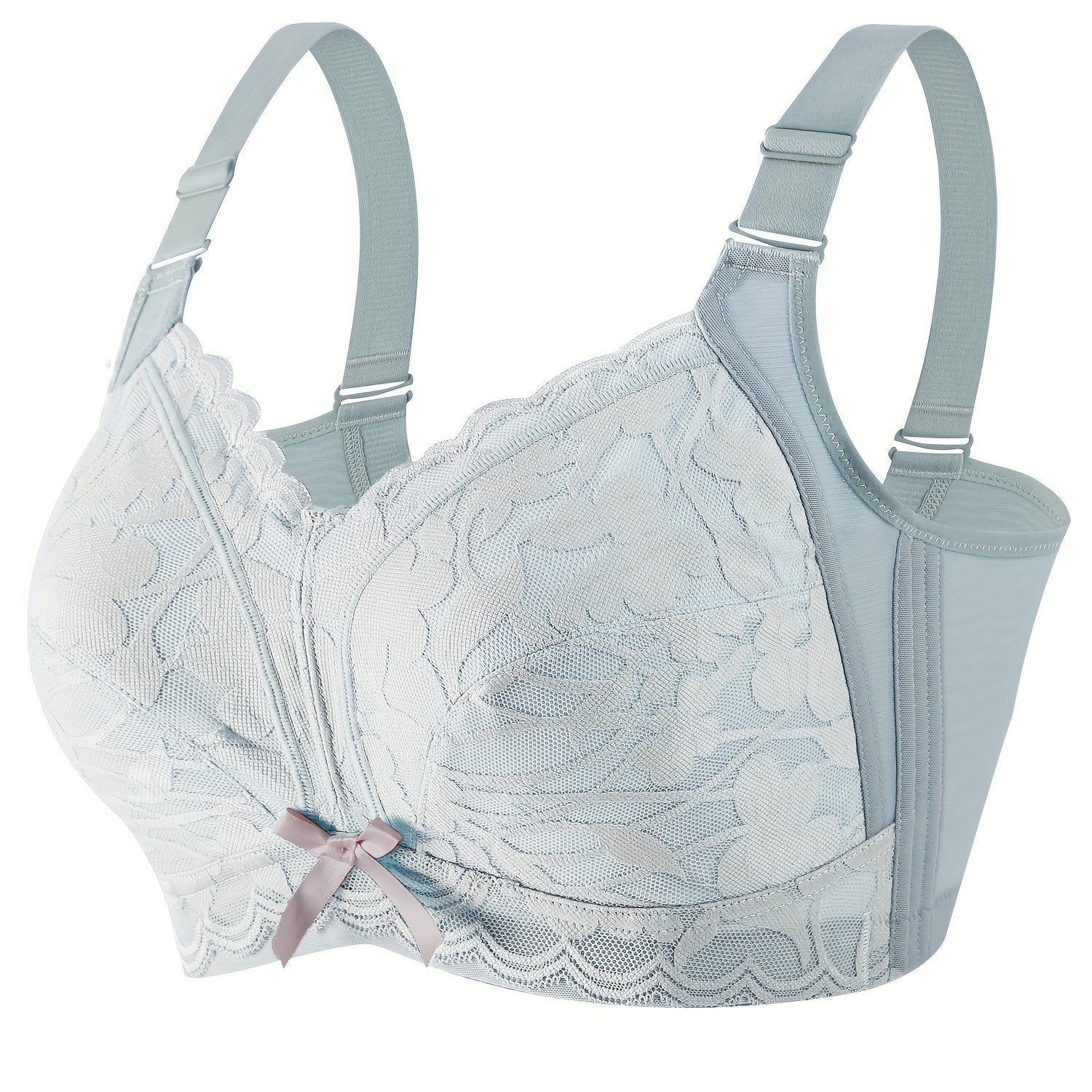 Plus Size Push Up Lace Bra Wireless Medium Stretch Bralette