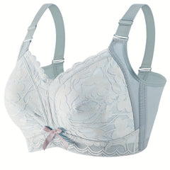 Plus Size Push Up Lace Bra Wireless Medium Stretch Bralette