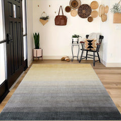 Gradient Faux Sheepskin Floor Mat for Living Room Bedroom Bedside