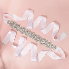 Rhinestone Flower Bridal Belt Wedding Dress Waist Chain Sash