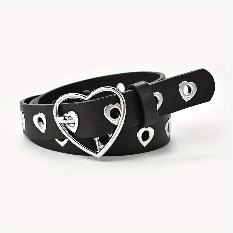 Summer Heart Buckle Jeans Belt for Kids