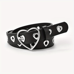 Summer Heart Buckle Jeans Belt for Kids