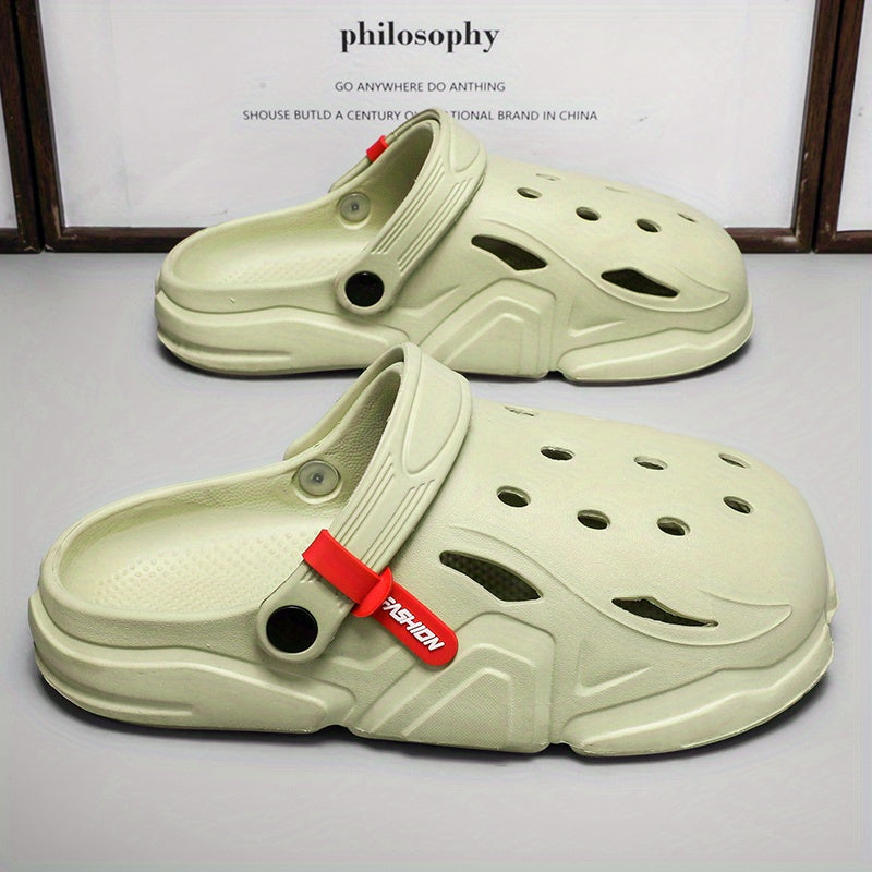 Unisex Comfy Platform Clogs Hollow Out Non Slip Garden Shoes