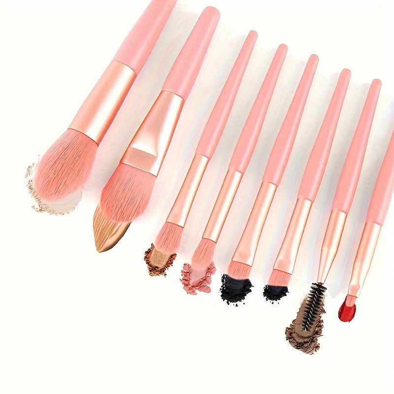 Mini Makeup Brushes Portable Soft Hair Makeup Brush Set Beauty Tools