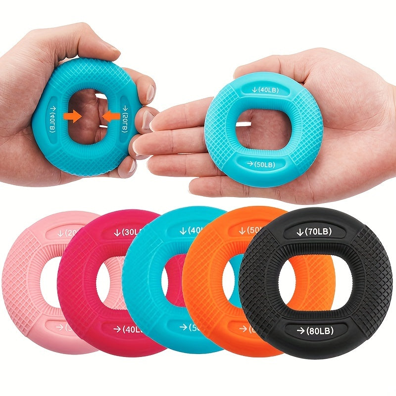 80LB Hand Muscle Training Silicone Ring for Home Gyms
