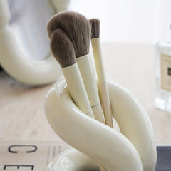 Ceramic Makeup Brush Holder Toothbrush Stand