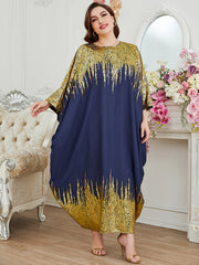 Abaya Dress Women's Round Neck Comfort Maxi Dress