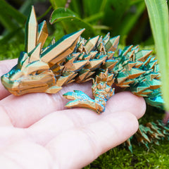 3D Printed Dragon Laser Crystal Collectible Toy Home Decoration