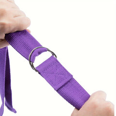 Yoga Stretching Strap With D Rings - Fitness Sports Resistance Rope