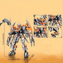 Robot Series Mecha Assembly Model Building Blocks Set Display