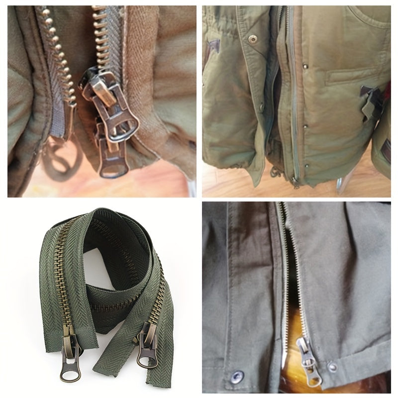 8 Double-ended Metal Zipper Clothing Jacket Luggage Head Zipper