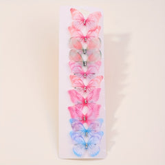 10pcs Butterfly Hair Clips for Baby Girls