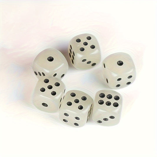 6pcs Glowing 14mm Round Dot Dices for Table Games