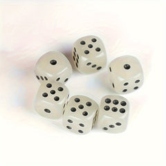 6pcs Glowing 14mm Round Dot Dices for Table Games