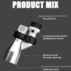 Compact Pocket Monocular Telescope for Outdoor Activities