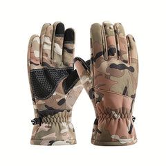 Camouflage Thickened Warm Gloves Non slip Touch Screen Gloves Autumn Winter Outd