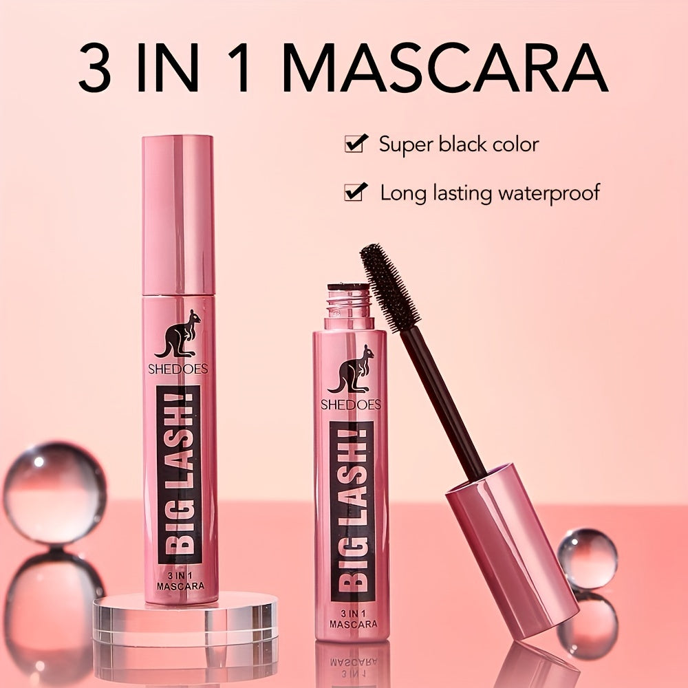 Volumizing Waterproof Mascara, Curling, Clumping