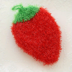 Soft Strawberry Dishcloth for Kitchen Cleaning