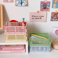 Foldable Storage Boxes for Students - Maximize Desk Space