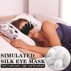 Comfort Plush Sleep Eye Mask Blackout Blindfold for Full Night's Sleep