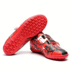Kids Turf Football Boots Anti Skid Hook Loop Fastener Breathable