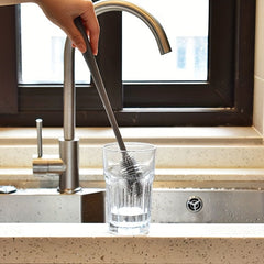 Silicone Groove Cleaner: Effortlessly Clean Your Glass Water Bottle