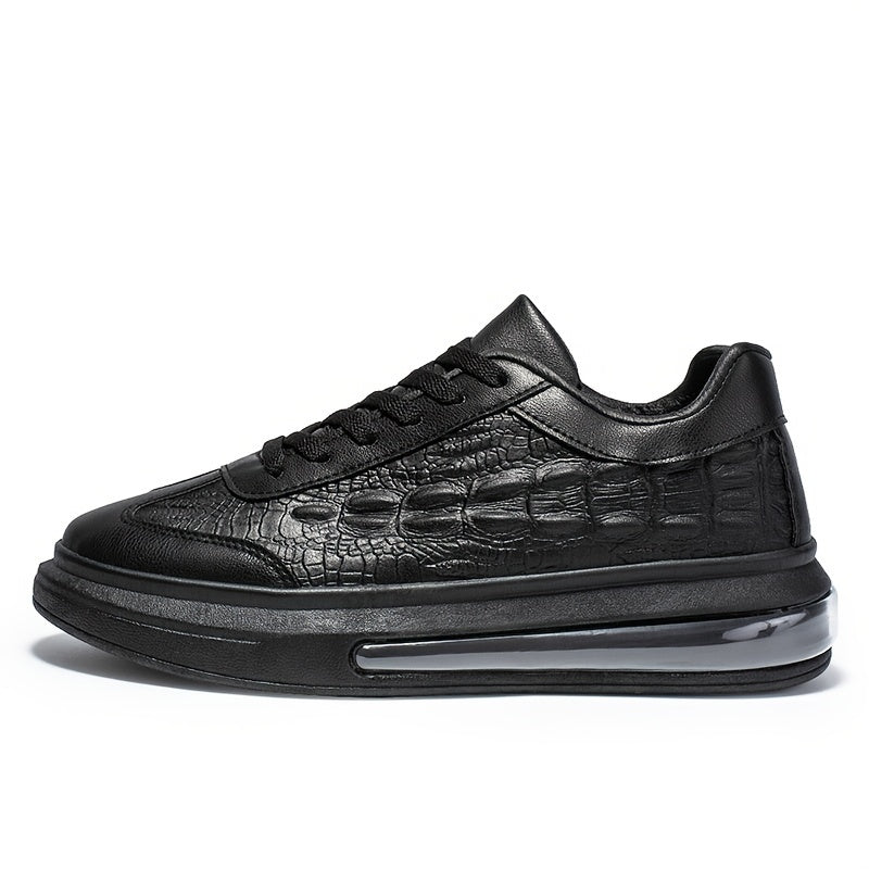 Lightweight Croc Embossed Women's Sports Sneakers with Shock Absorption