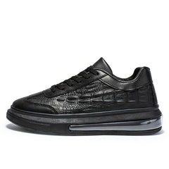 Lightweight Croc Embossed Women's Sports Sneakers with Shock Absorption