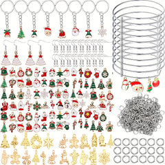 Christmas Charms Bracelet Making Kit DIY Gift Jewelry Charms