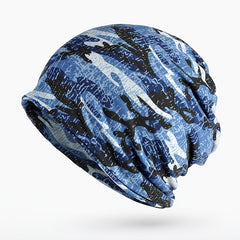 Velvet Slouchy Sports Knitted Beanie Cap Headscarf Winter Hat for Men and Women