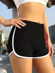 2-Pack Contrast Trim Sporty Shorts Women's Clothing