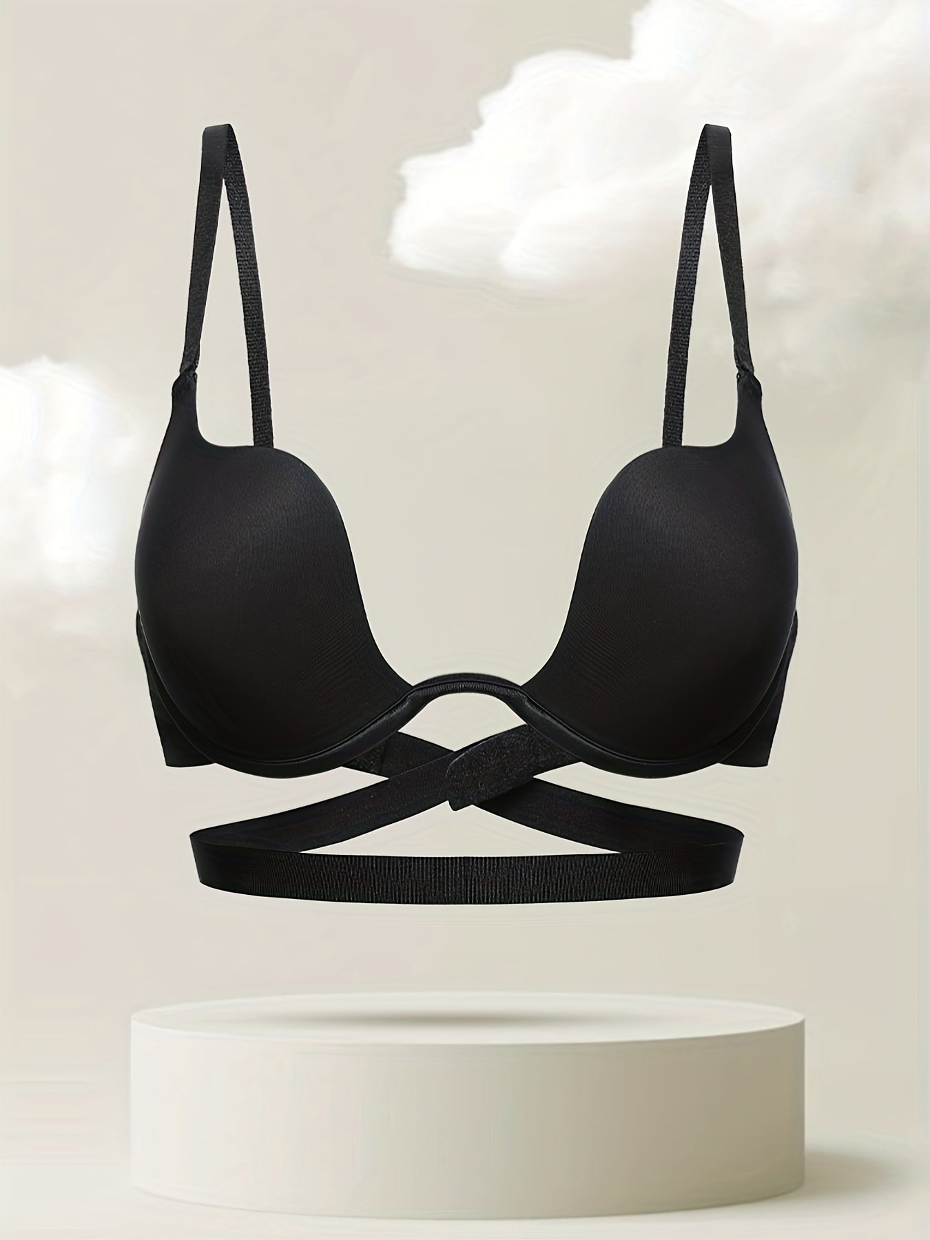 Solid Scoop Bra Women's T Shirt Bra Lingerie