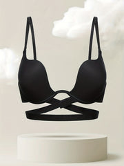 Solid Scoop Bra Women's T Shirt Bra Lingerie