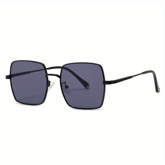 Men's Retro Square Frame Metal Sunglasses for Outdoor Activities