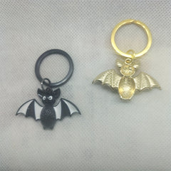 Cartoon Bat Keyring Metal Creative Keychain Pendant Halloween Gift