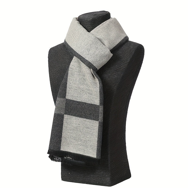 Men's Winter Striped Scarf Soft Formal