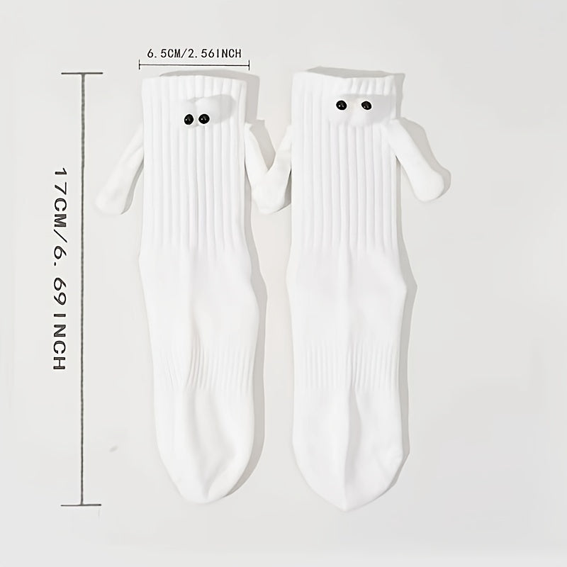 2pairs Hand In Hand Socks Friendship Socks Magnetic Socks
