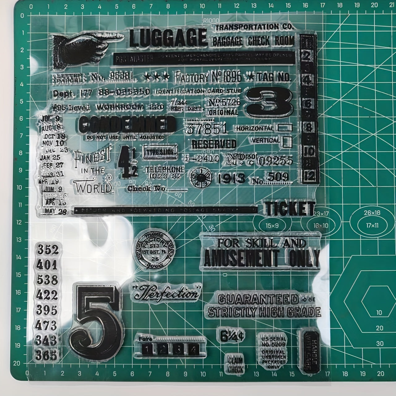 1pc Alphabet Letters Clear Stamps Scrapbooking Embossing DIY Greeting Card
