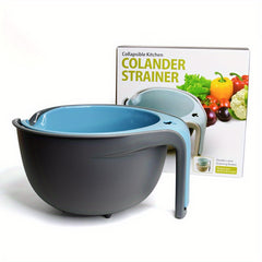 2-In-1 Colander Bowl Double Layer Drain Basket Multifunction Strainer
