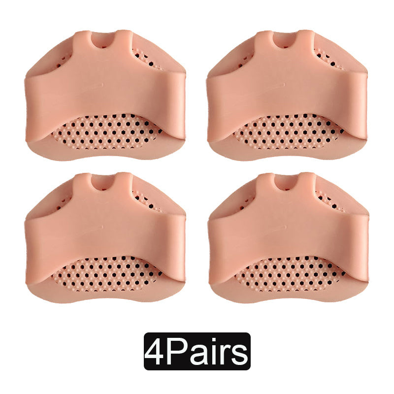 4 Pairs Soft Forefoot Cushion Pads Silicone High Heel Insoles